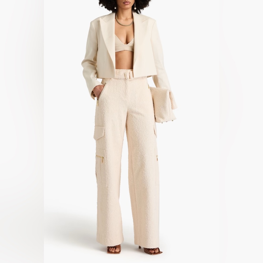 ZIMMERMANN
Belted cotton-blend terry cargo pants